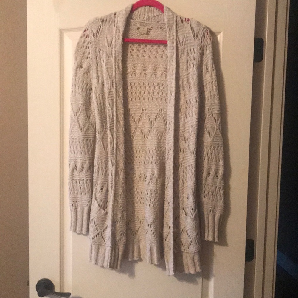 Lucky Brand, Oatmeal Color, Cardigan